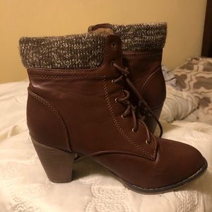 Brown booties